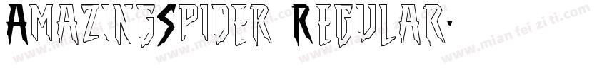 AmazingSpider Regular字体转换